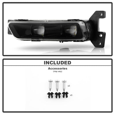 SPYDER 17-21 Jeep Grand Cherokee SRT OEM LED Fog Lights - Left (FL-JGC17-LED-L) 9054396