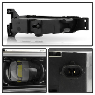 SPYDER 17-21 Jeep Grand Cherokee SRT OEM LED Fog Lights - Left (FL-JGC17-LED-L) 9054396