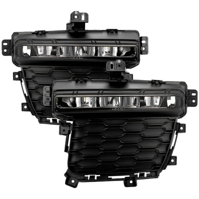 SPYDER 22-24 Jeep Grand Cherokee (3-Row) OEM LED Fog Lights w/Switch - Clear (FL-JGC22-3R-LED-C) 9054365