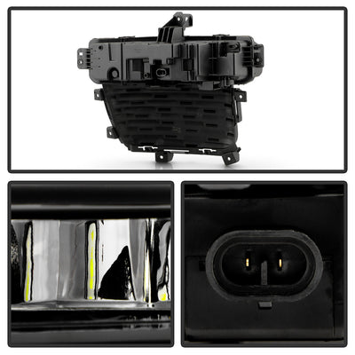 SPYDER 22-24 Jeep Grand Cherokee (3-Row) OEM LED Fog Lights w/Switch - Clear (FL-JGC22-3R-LED-C) 9054365