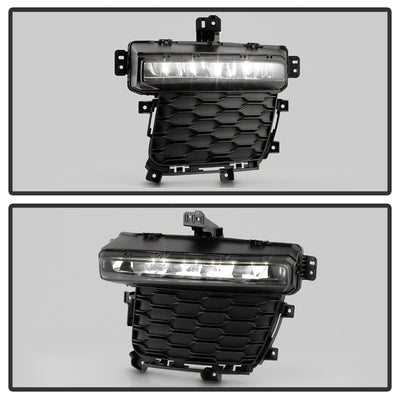 SPYDER 22-24 Jeep Grand Cherokee (3-Row) OEM LED Fog Lights w/Switch - Clear (FL-JGC22-3R-LED-C) 9054365