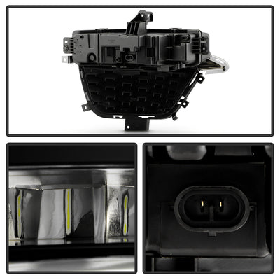 SPYDER 22-24 Jeep Grand Cherokee (2-Row) OEM LED Fog Lights w/Switch - Clear (FL-JGC22-LED-C) 9054211