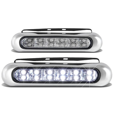 Universal 12 LED DRL Clear Fog Lights
