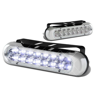 Universal 16 LED DRL Clear Fog Lights
