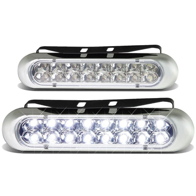 Universal 16 LED DRL Clear Fog Lights