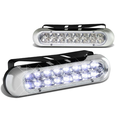 Universal 16 LED DRL Clear Fog Lights