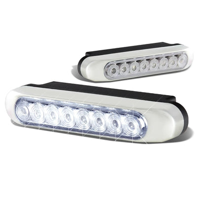 Universal Type-2 Style 8 LED DRL Clear Fog Lights