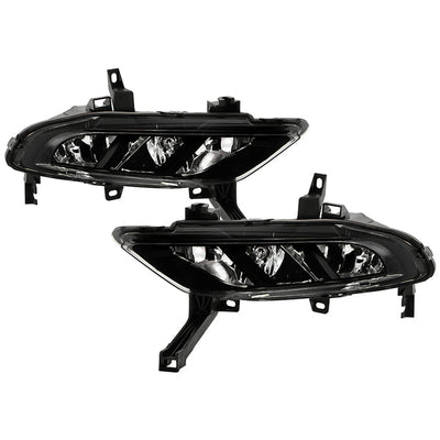 SPYDER 16-18 Nissan Maxima OEM LED Fog Lights w/Switch - Clear (FL-NM2016-C) 9051258