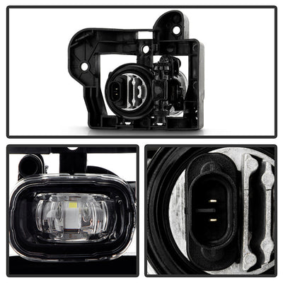 SPYDER 22-24 Nissan Rogue (Excl Sport) OEM Full LED Fog Lights w/ Switch (FL-NR2021-LED-C) 9051296
