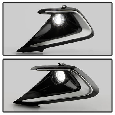 SPYDER 23-24 Toyota Corolla Hatchback OEM Full Fog Lights w/Switch - Clear (FL-TCOC2023-HB-LED-C) 9054280