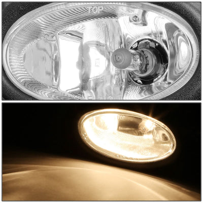 2006-2008 Honda Civic 2-Door Clear Fog Lights with Switch H11