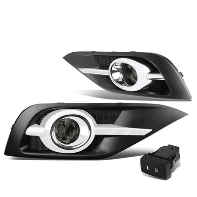 2012-2014 Honda CR-V Fog Lights with Chrome Trim & Switch H11 Bulb