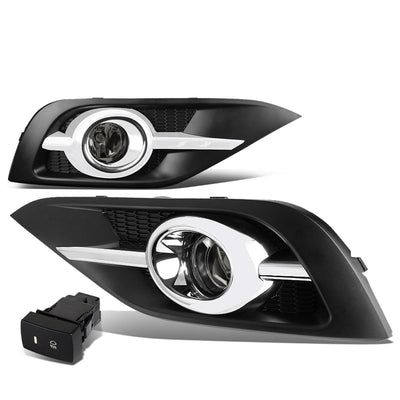 2012-2014 Honda CR-V Fog Lights with Chrome Trim & Switch H11 Bulb