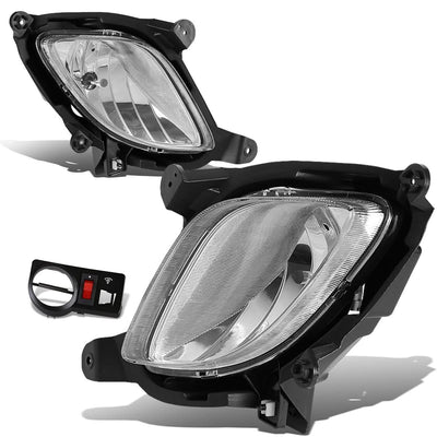 10-12 Hyundai Genesis Coupe Fog Lights with Switch - Clear 881 Bulb