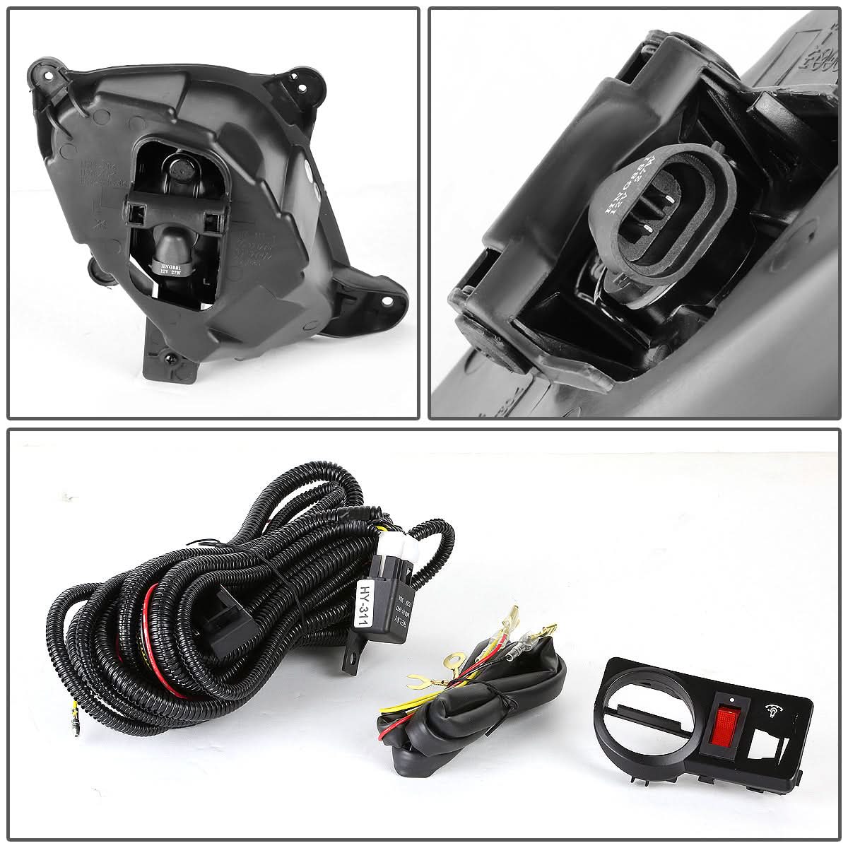 2010-2012 Hyundai Genesis Coupe Fog Lights w/Switch - Smoke