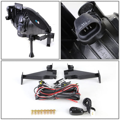 2011-2013 Hyundai Elantra Smoke Fog Lights with Switch & 881 Bulb