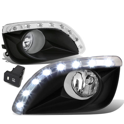 2010-2011 Toyota Camry LED DRL Fog Lights with Switch Clear
