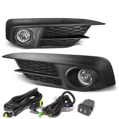2016+ Honda Civic Fog Lights w/ Switch & H8 Bulb - Clear