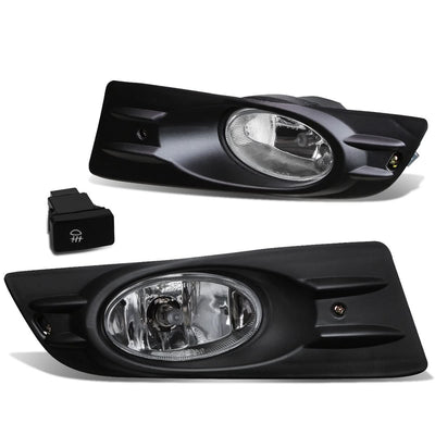 06-07 Honda Accord Coupe Fog Lights with Switch & Bezel - Chrome/Clear