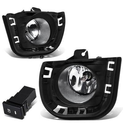 2014-2016 Scion tC Fog Lights with Switch & Bezel - Chrome/Clear