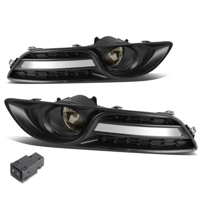 2013-2016 Nissan Sentra 4-Door Fog Lights with Switch & Bezel - Smoke