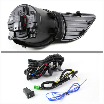 2011-2017 Toyota Sienna Fog Lights with Switch & Chrome Bezel