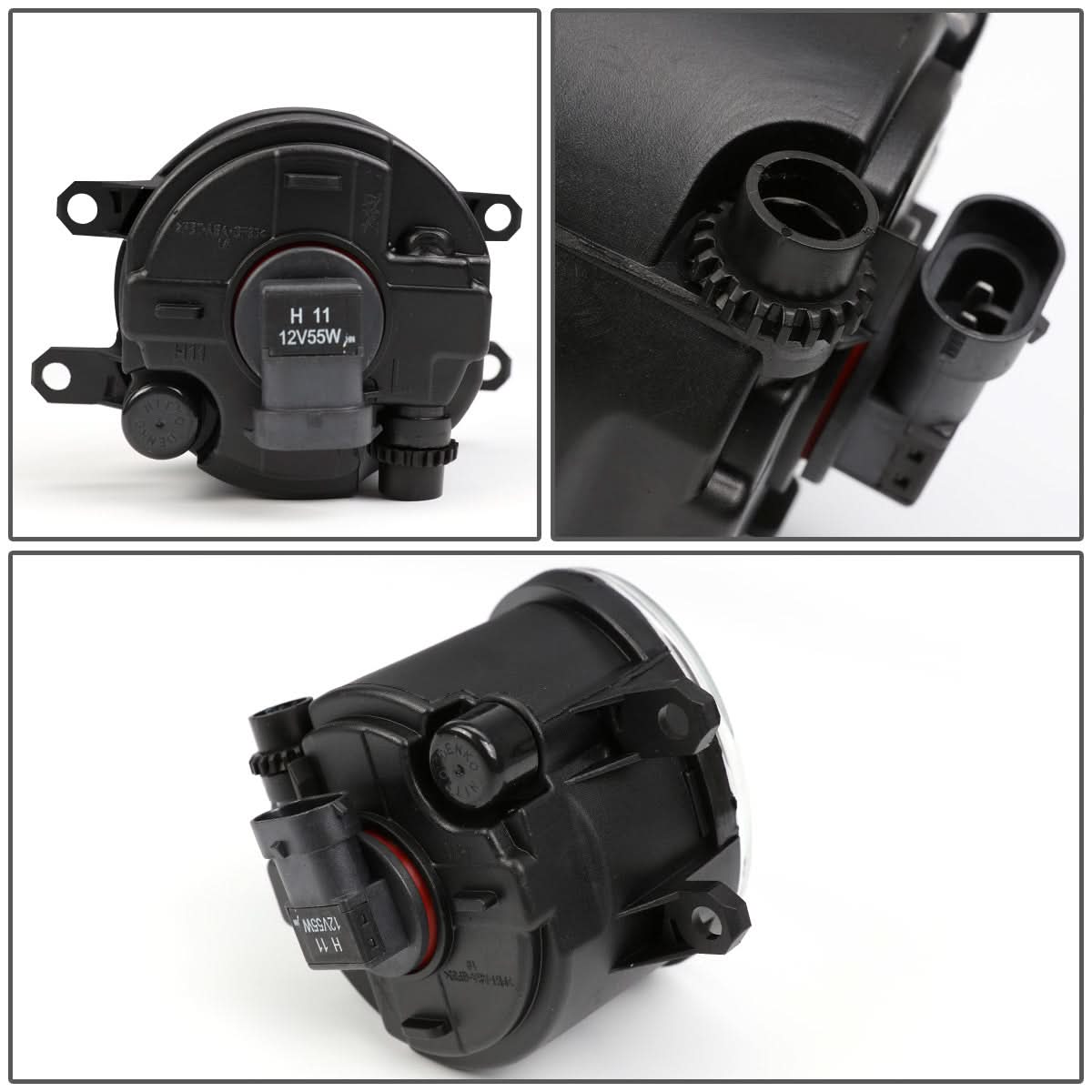 2009-2010 Toyota Corolla Fog Lights with Switch & Bezel - Smoke