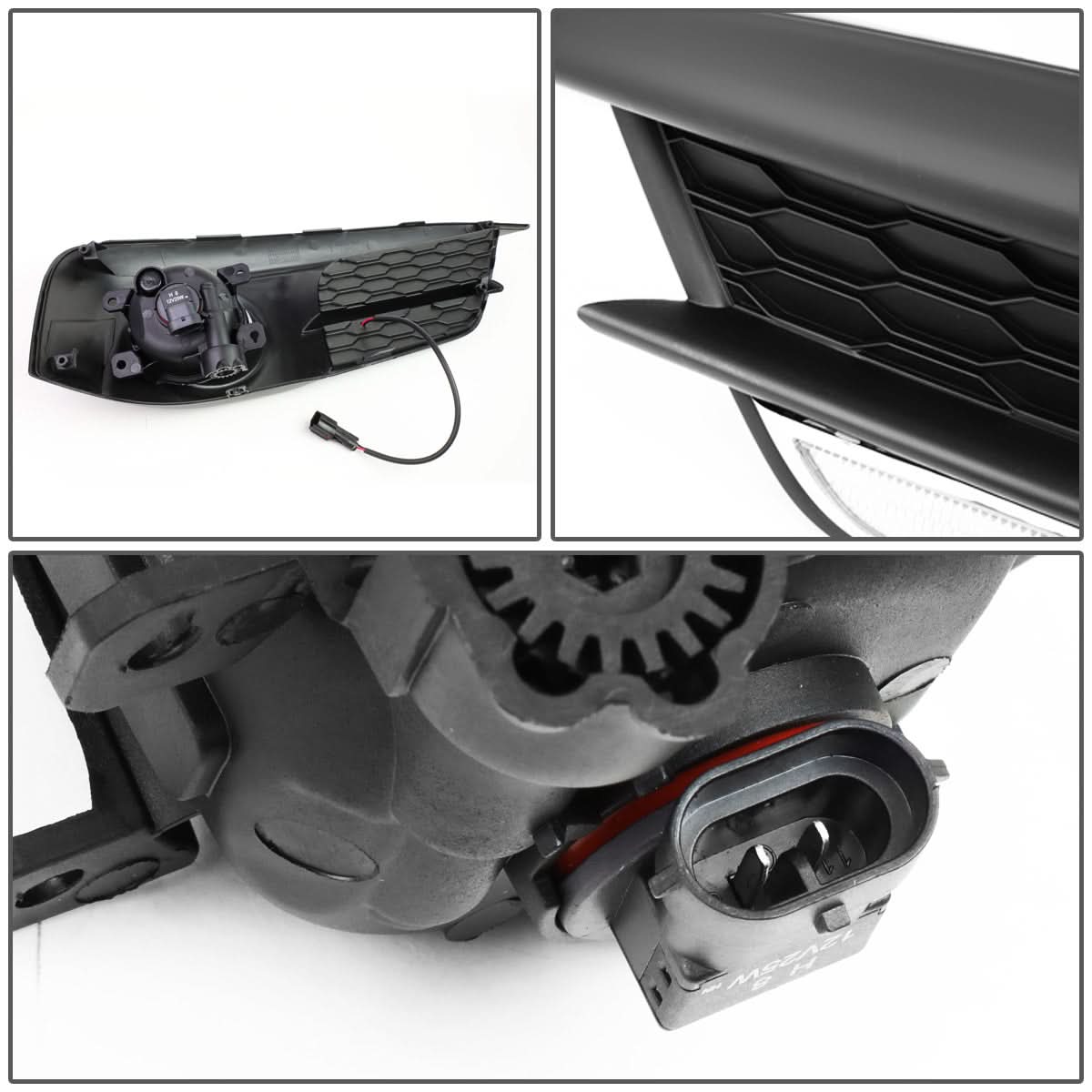2016-2017 Honda Civic LED DRL Fog Lights w/ Switch & Amber H8 Bulb