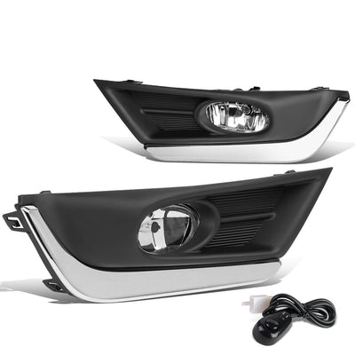 2017-2018 Honda CR-V Fog Lights with Chrome Trim Bezel