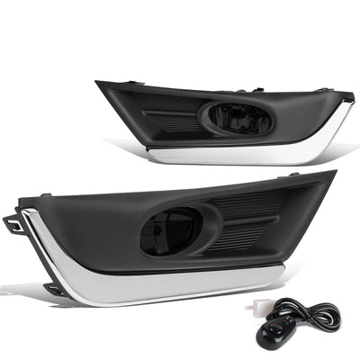 2017-2018 Honda CR-V Fog Lights with Chrome Trim Bezel - Smoke