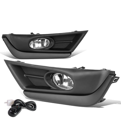 2017-2018 Honda CR-V Fog Lights w/ Black Trim Bezel Chrome Clear