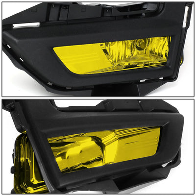 2017-2018 Nissan Rogue Fog Lights with Black Bezel - Amber