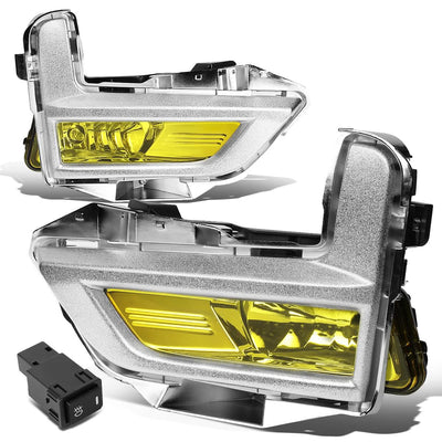 2017-2018 Nissan Rogue Fog Lights with Chrome Bezel - Amber