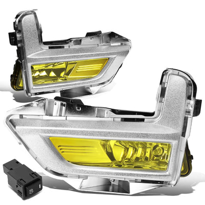 2017-2018 Nissan Rogue Fog Lights with Chrome Bezel - Amber