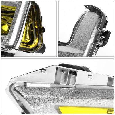 2017-2018 Nissan Rogue Fog Lights with Chrome Bezel - Amber