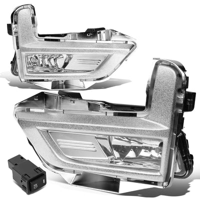 2017-2018 Nissan Rogue Fog Lights with Chrome Bezel
