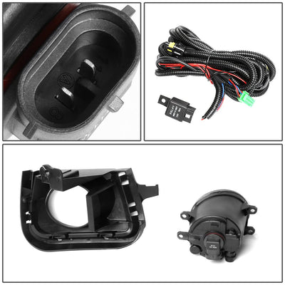 2012-2014 Toyota Prius C Fog Lights with Switch & Bezel Chrome/Clear