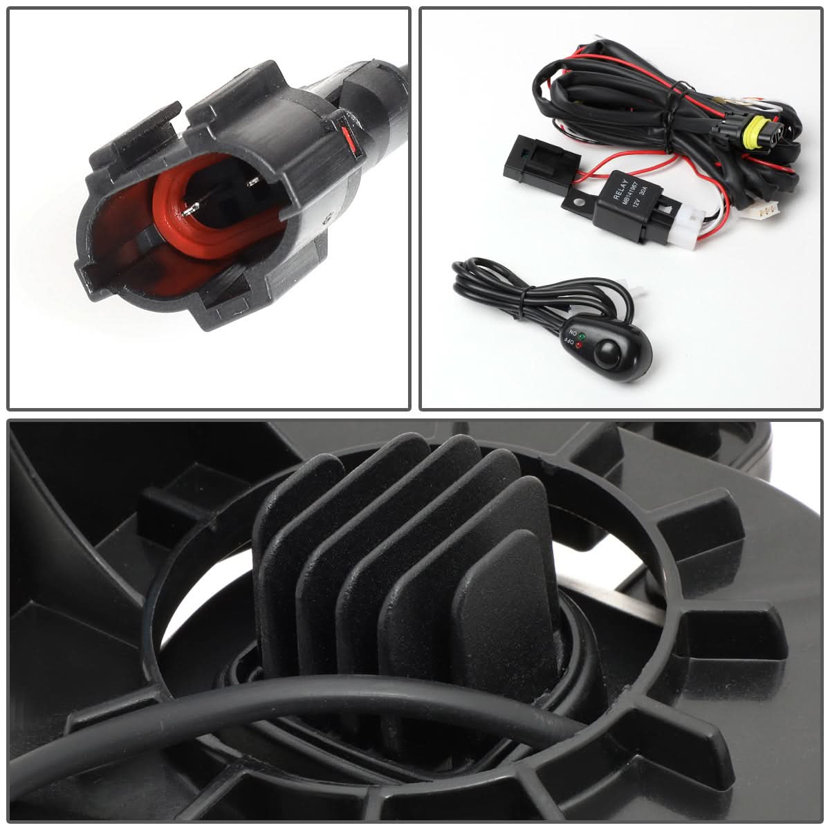 02-09 Dodge Ram Fog Lights Kit with Switch & Bezel Chrome/Clear