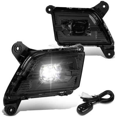 2019-2020 Chevrolet Silverado 1500 LED Fog Lights with Switch - Smoke