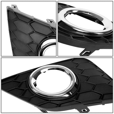 2016-2019 Nissan Sentra Fog Lights with Switch - Smoke Black Bezel