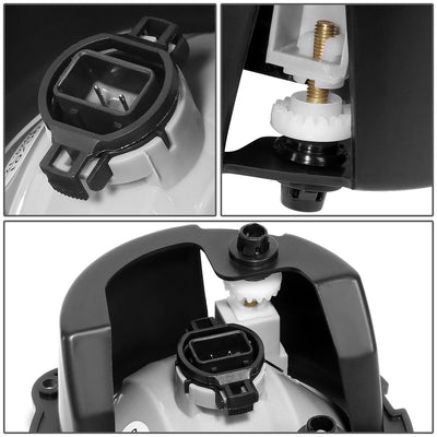 2007-2012 Ford Escape Fog Lights with Switch - Chrome/Clear