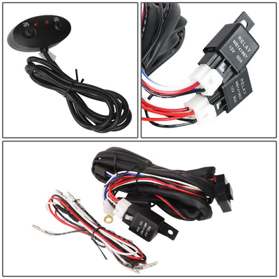 Universal 38" Roof Mounted Fog Lights with H3 Bulbs & Wiring