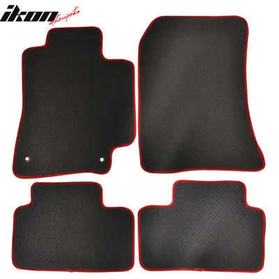 Car Floor Mat for 2001-2005 Lexus IS300 Red Nylon Carpets 4PCS Set