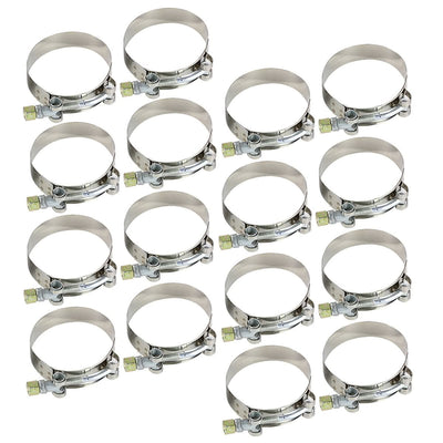 Universal 2.25" Aluminum Intercooler Piping Kit - 8PC Red 90D