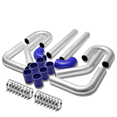 Universal 3.00" Aluminum Intercooler Piping Kit 8PC 90 Degree