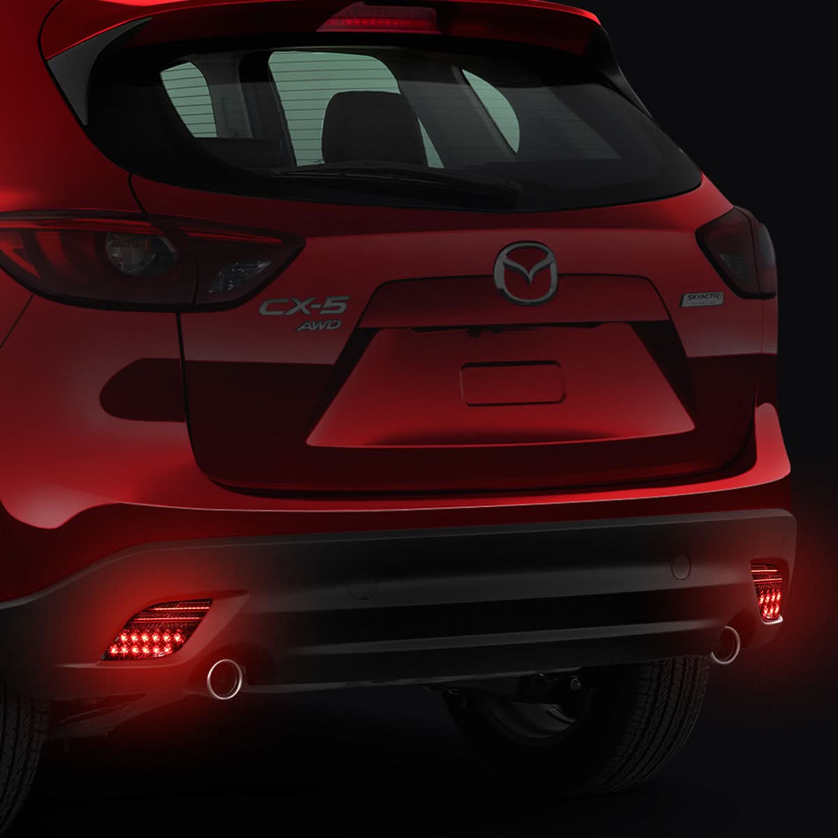 2013-2016 Mazda CX5 Smoke LED Rear Brake Light Fog Lights