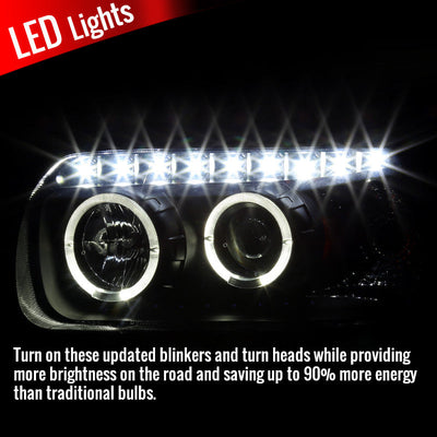 Spec-D 05-07 Ford Escape Dual Halo Projector Headlights Smoked
