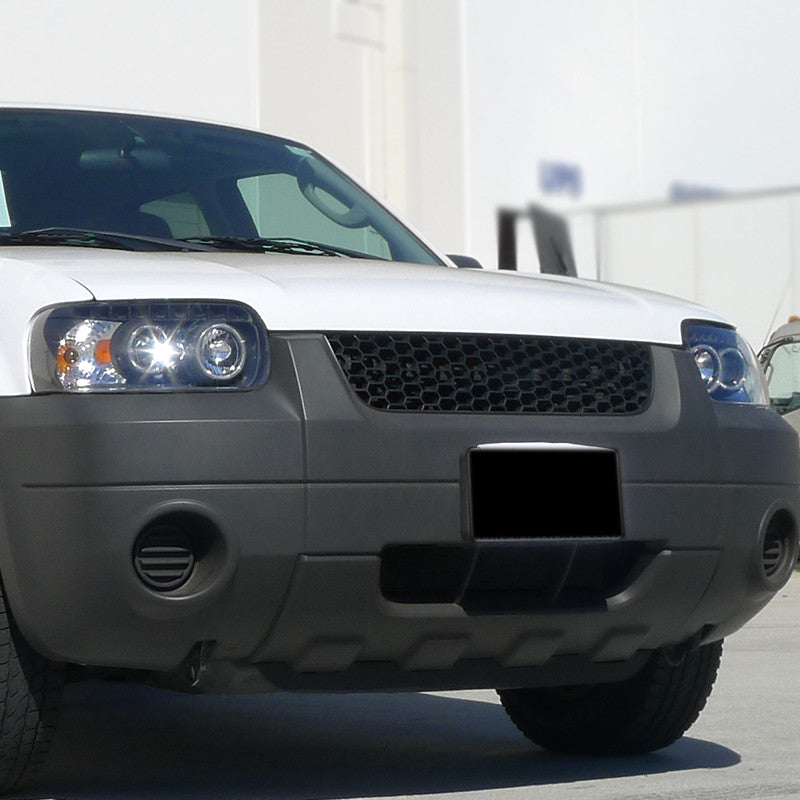 Spec-D 05-07 Ford Escape Headlights Dual Halo Projector Matte Black