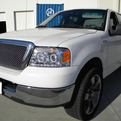 Spec-D 04-08 Ford F-150 / 06-08 Lincoln Mark Headlight R8 Strip Chrome
