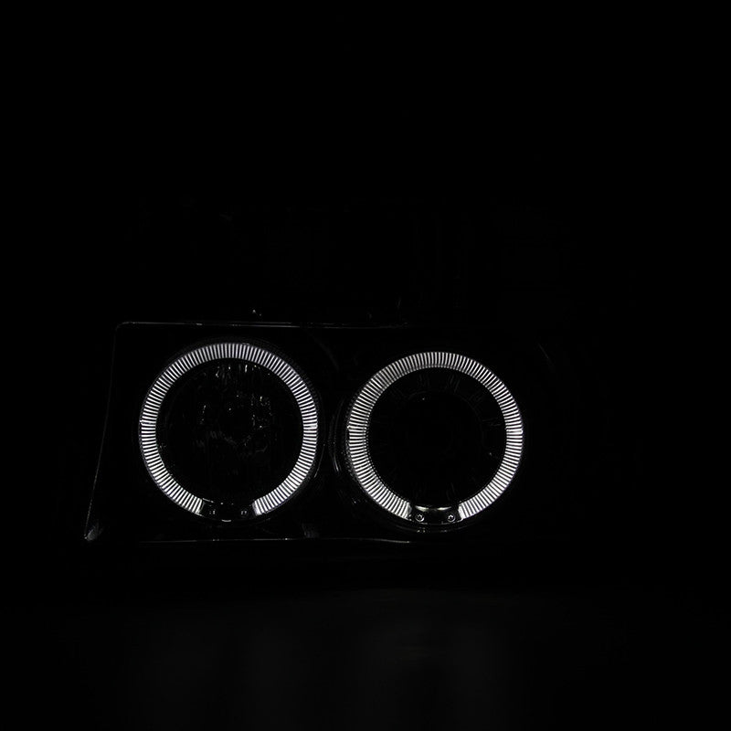 Spec-D 92-96 Ford F150 F250 Bronco Projector Headlights Chrome